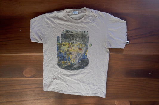 Almost Famous Tour '73 Graphic T-Shirt L Mens Beige Short Sleeve