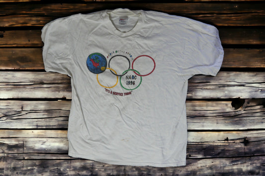 Vintage 1996 Order of the Arrow NAOC Olympics T-shirt