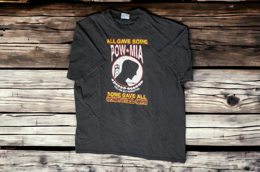 Vintage 1988 POW MIA T-shirt - 'You Are Not Forgotten'