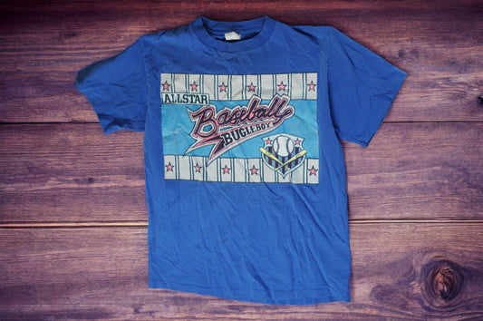 Vintage All-Star Bugle Boy Baseball T-shirt - Memorabilia Tee