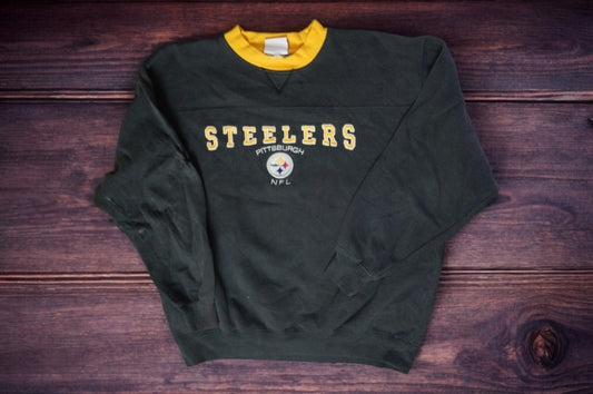 Vintage 90s Steelers NFL Embroidered Crewneck Sweatshirt