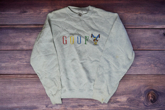 Vintage 90s Disney Goofy Embroidered Crewneck Sweatshirt