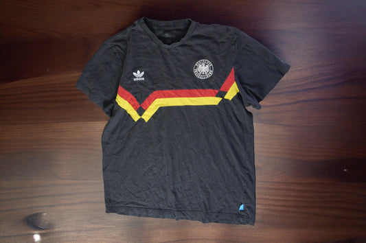 Adidas Deutschland Nationalmannschaft T-Shirt L Mens Black Short Sleeve