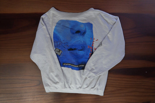 Cactus Jack Long Sleeve Sweater XL Mens White with Blue Graphic